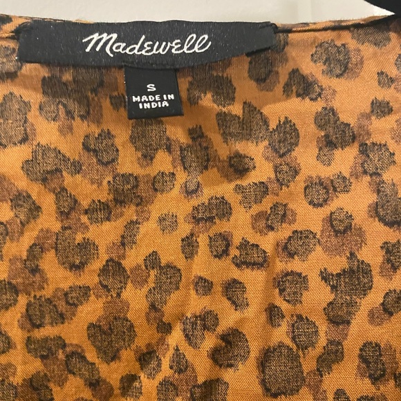 Madewell animal print front tie top - Picture 4 of 4